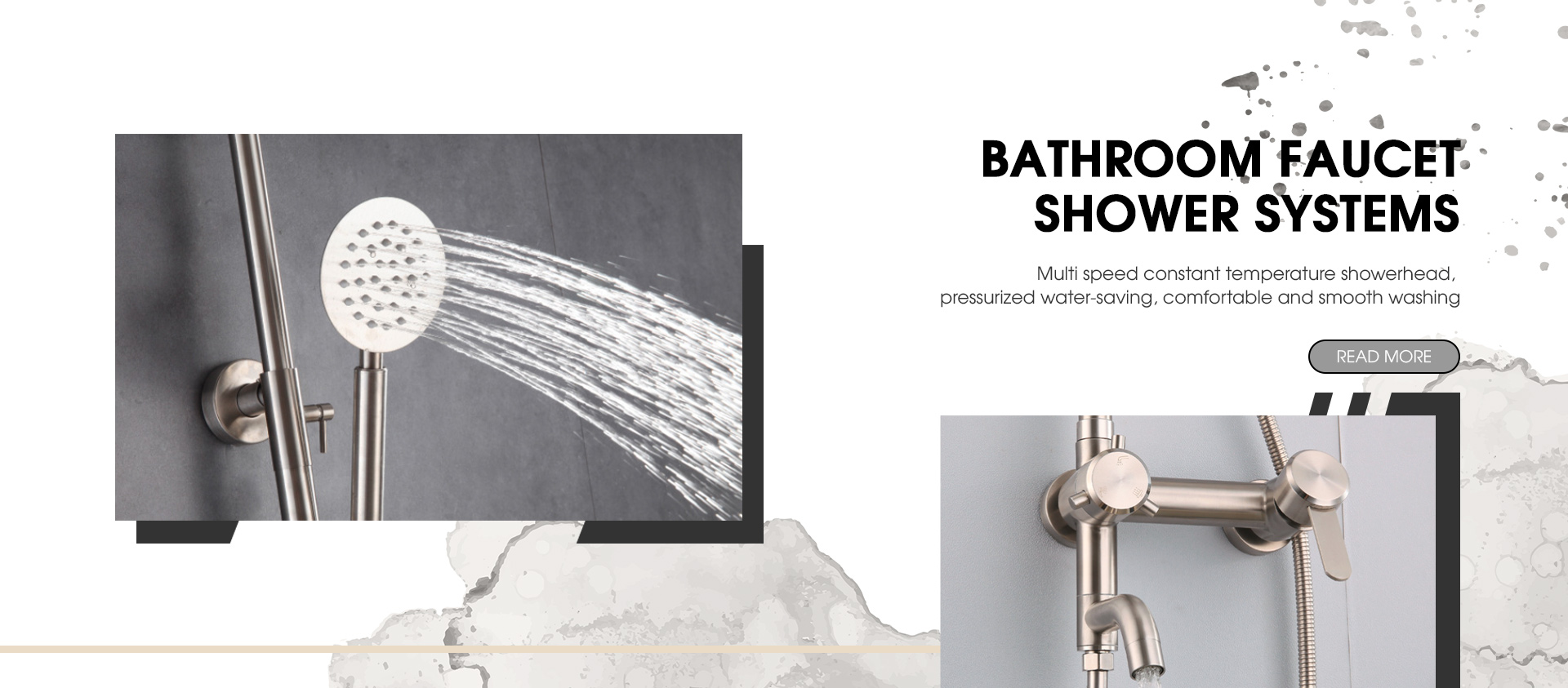 Faucet Seomra Folctha tSín agus Monarcha Córas Shower