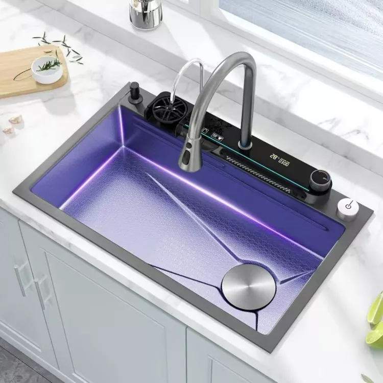 Faucet Taispeáin Digiteach Cliste Cruach Dhosmálta